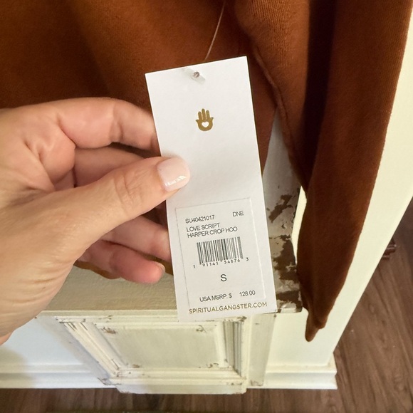 NWT Spiritual Gangster Love Brown Hoodie Size Small - Picture 5 of 7